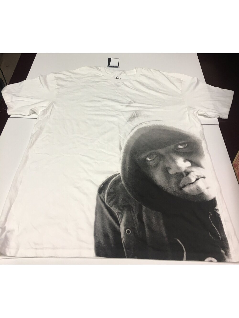 Notorious B.I.G.biggie white mens short sleeve T-Shirt Extra Large